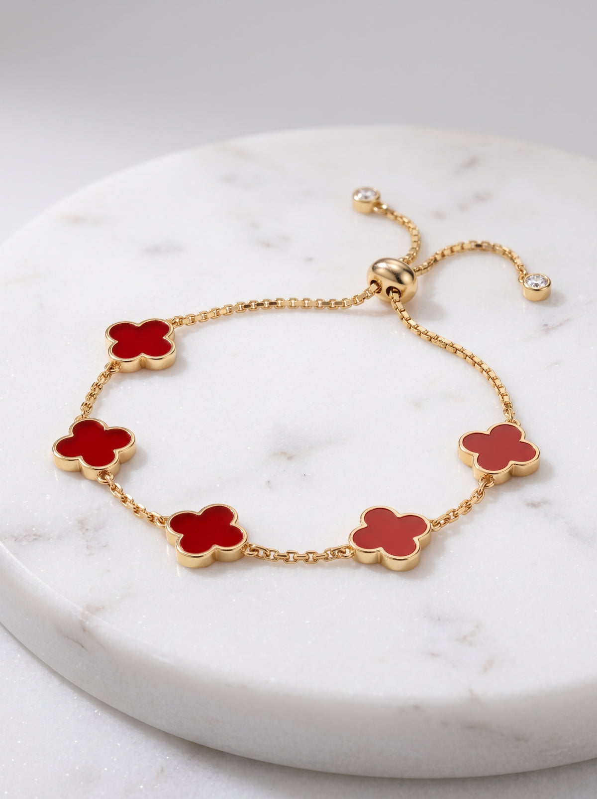 Pulsera Clover Rojo