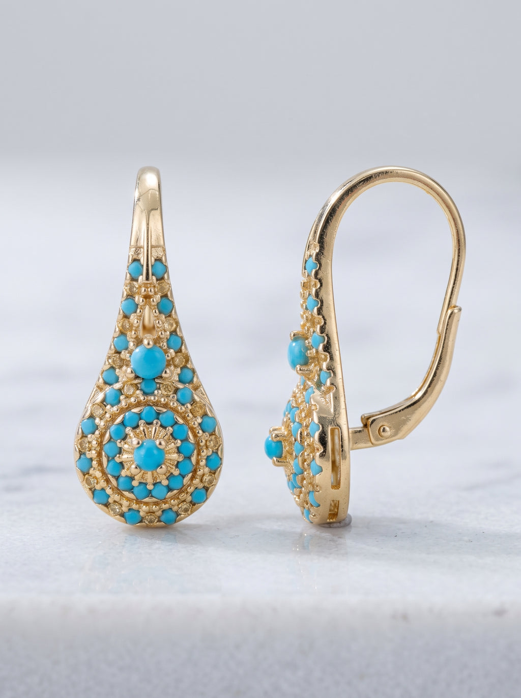 Pendientes Medallion Azules