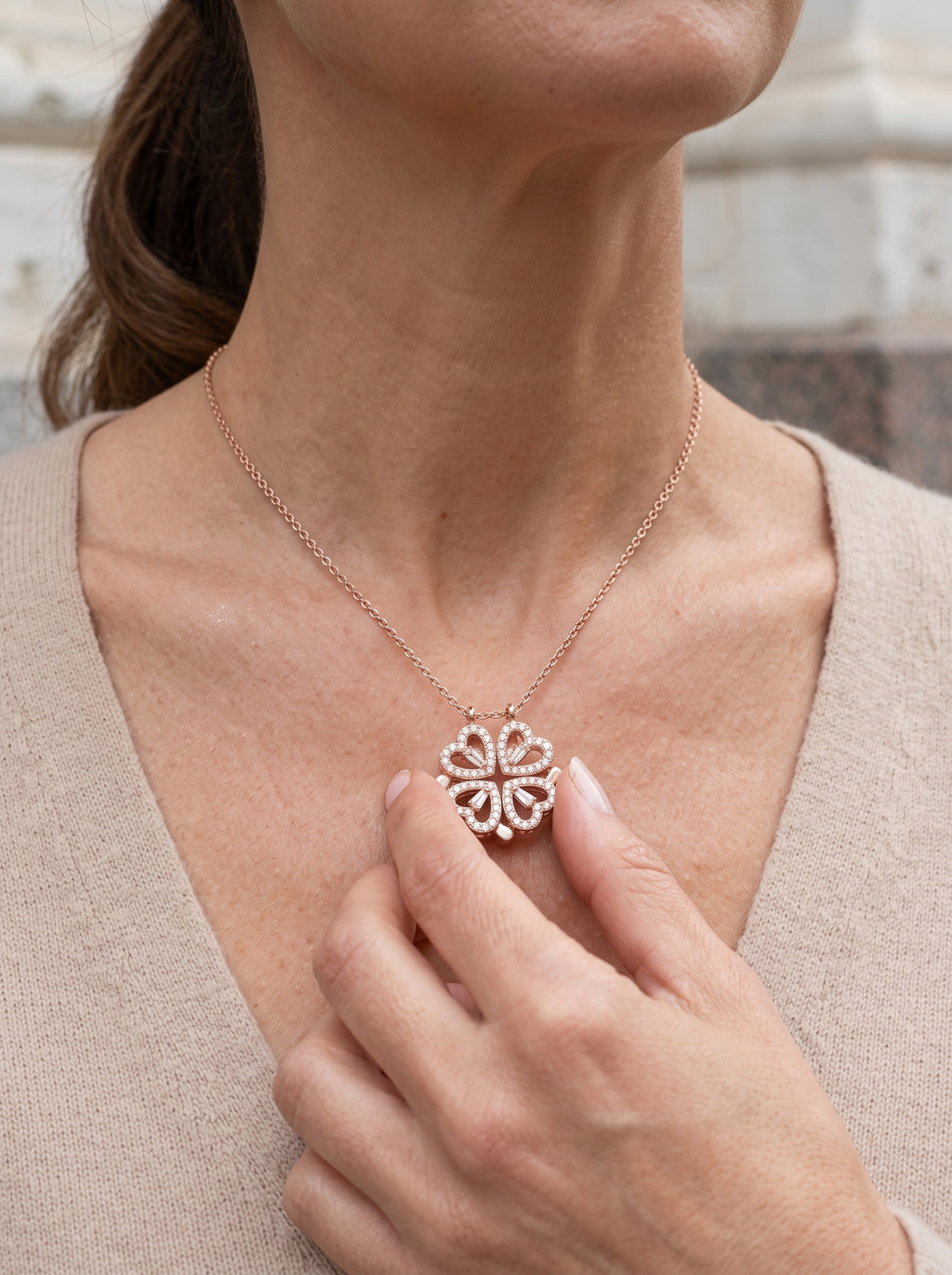 Collar Heart Bronce