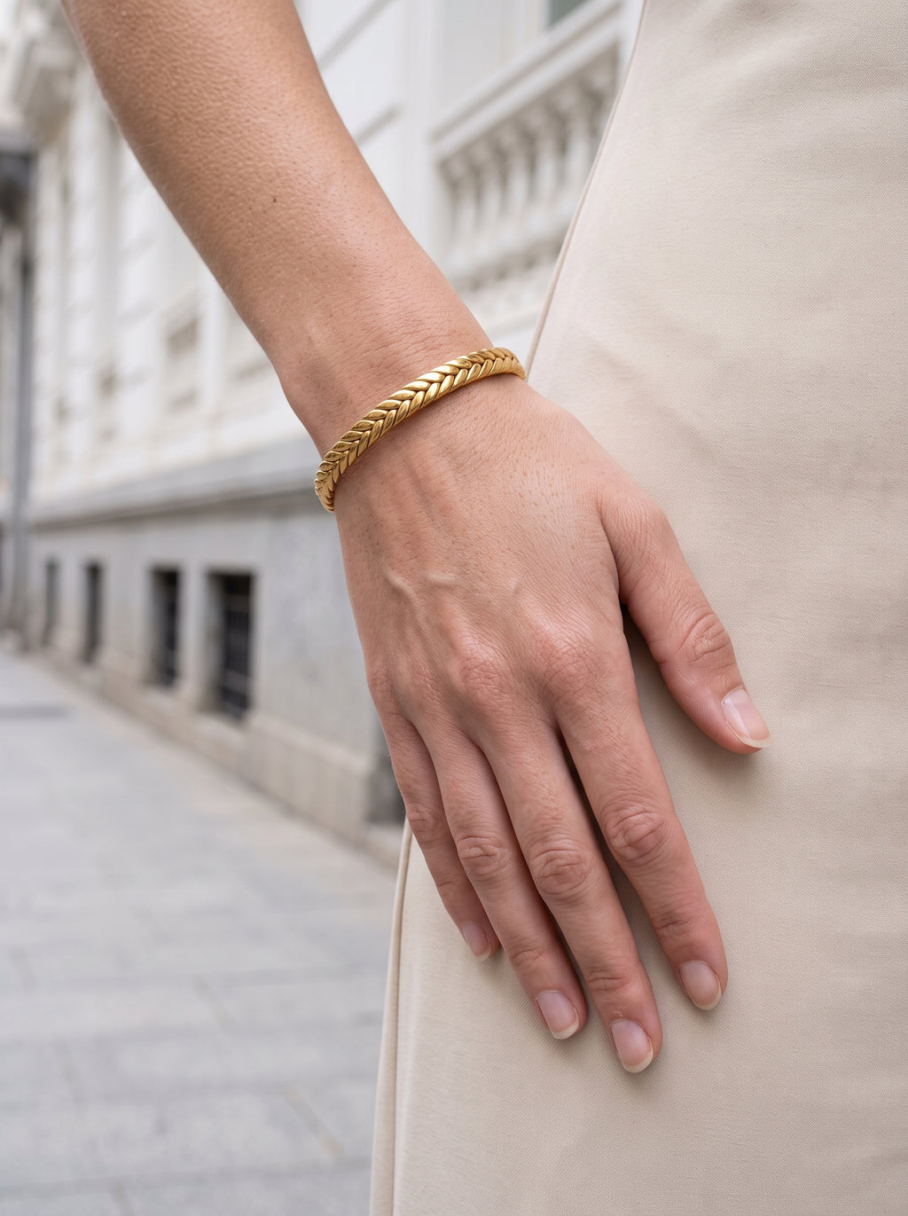 Pulsera Cuff Dorada