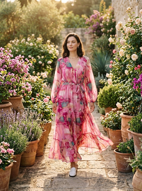 Vestido maxi de mujer-Aquarela