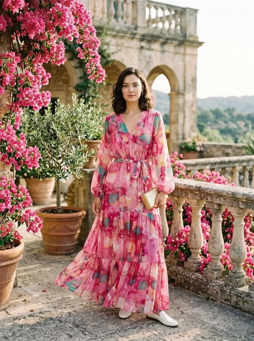 Vestido maxi de mujer Aquarela