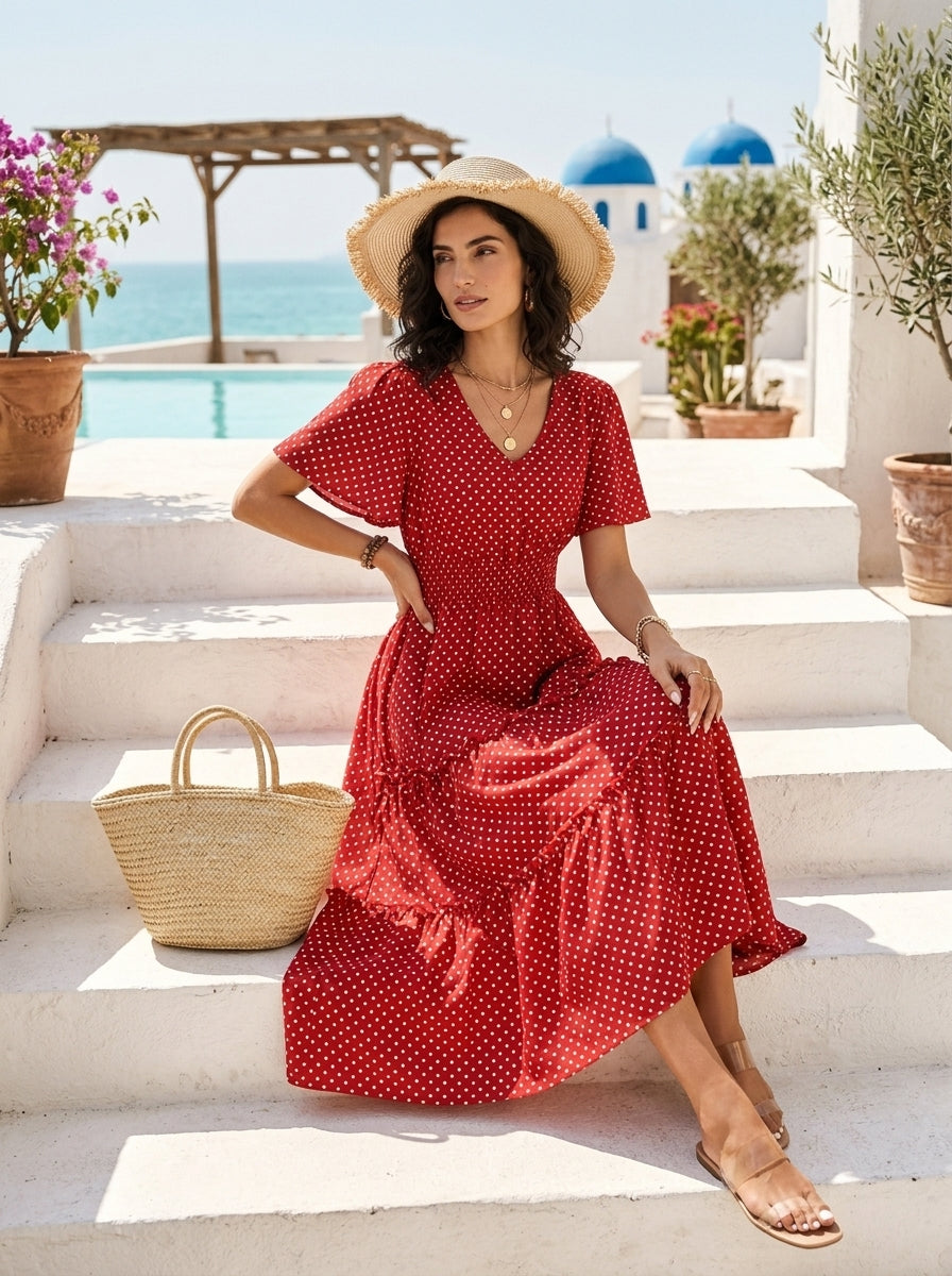 Vestito Midi da Donna – Polka Musa
