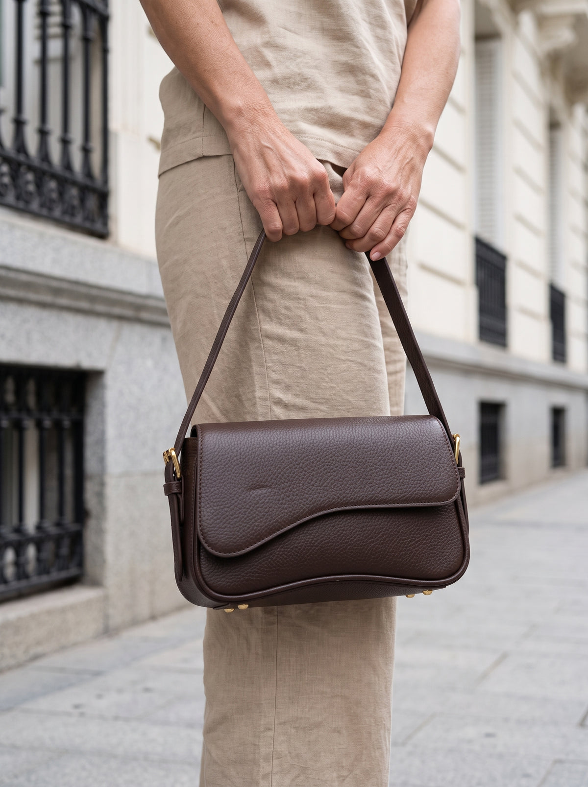 Bolso Wave Marron