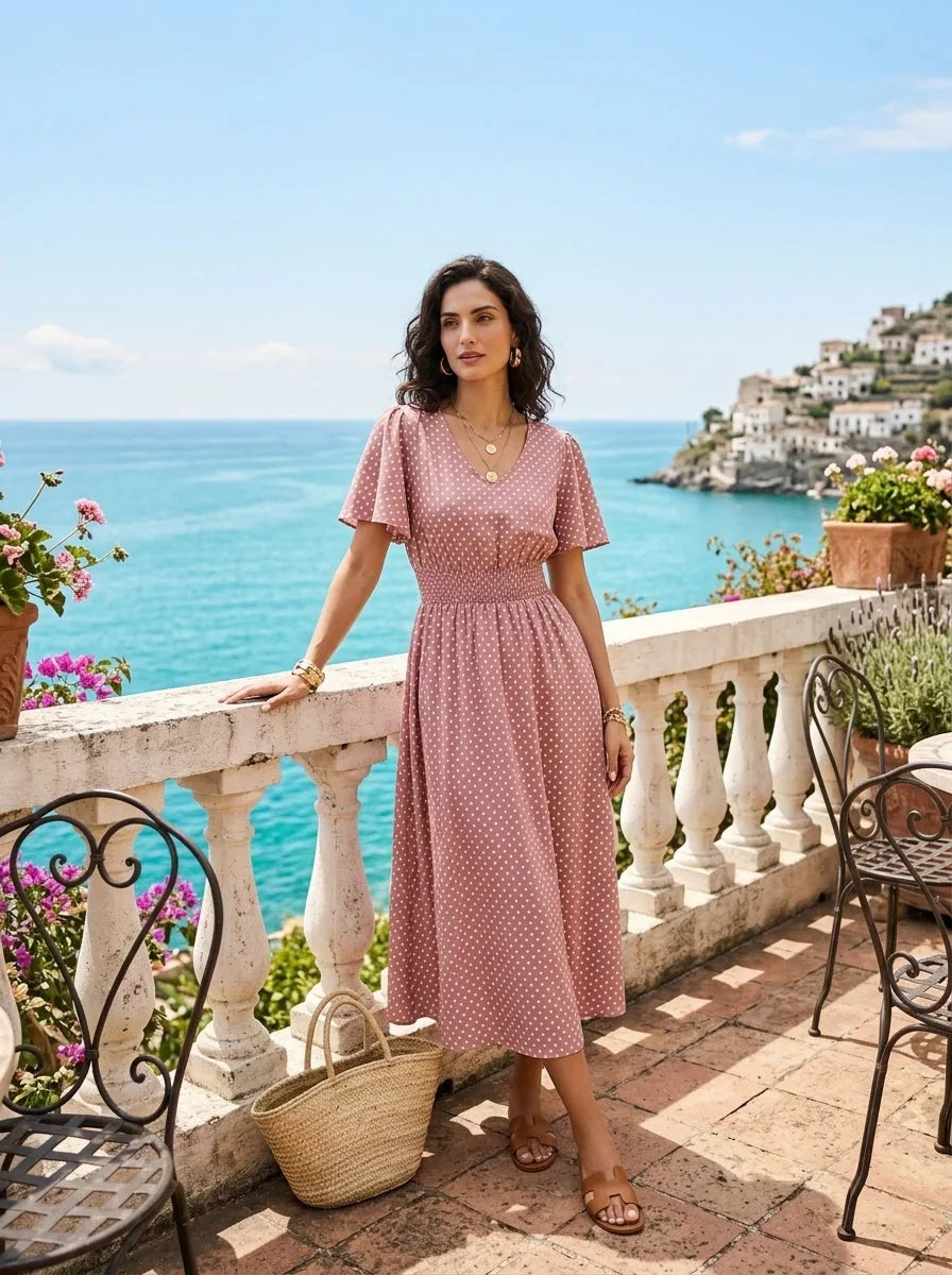 Vestido midi de mujer Polka Musa