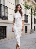 Women's Midi Dress – Golden Drape