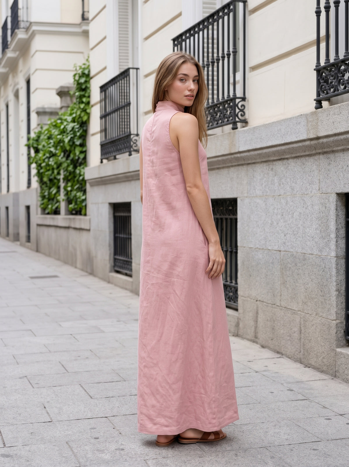 Vestito Maxi da Donna – Navy Flow