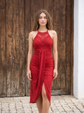 Vestido Palma Rojo