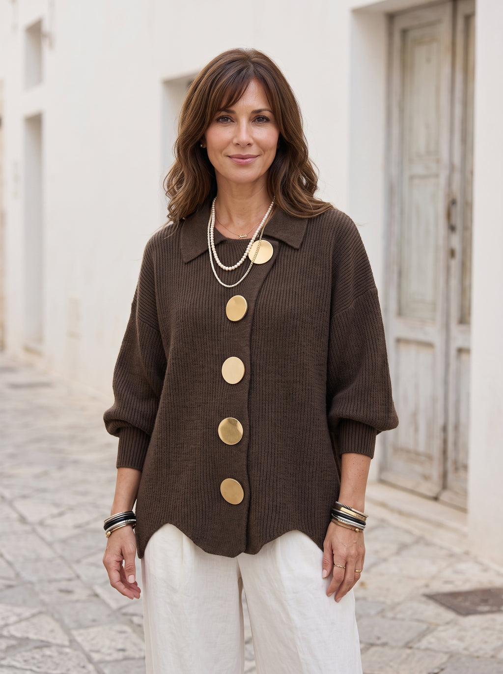 Cardigan Marron Javea