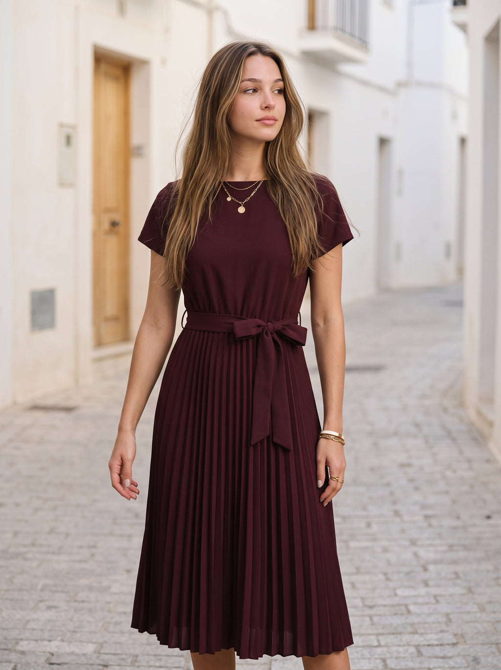 Women's Midi Dress – Win Pleat