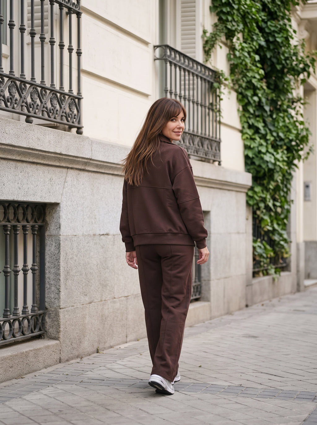 Conjunto Bomber Marron
