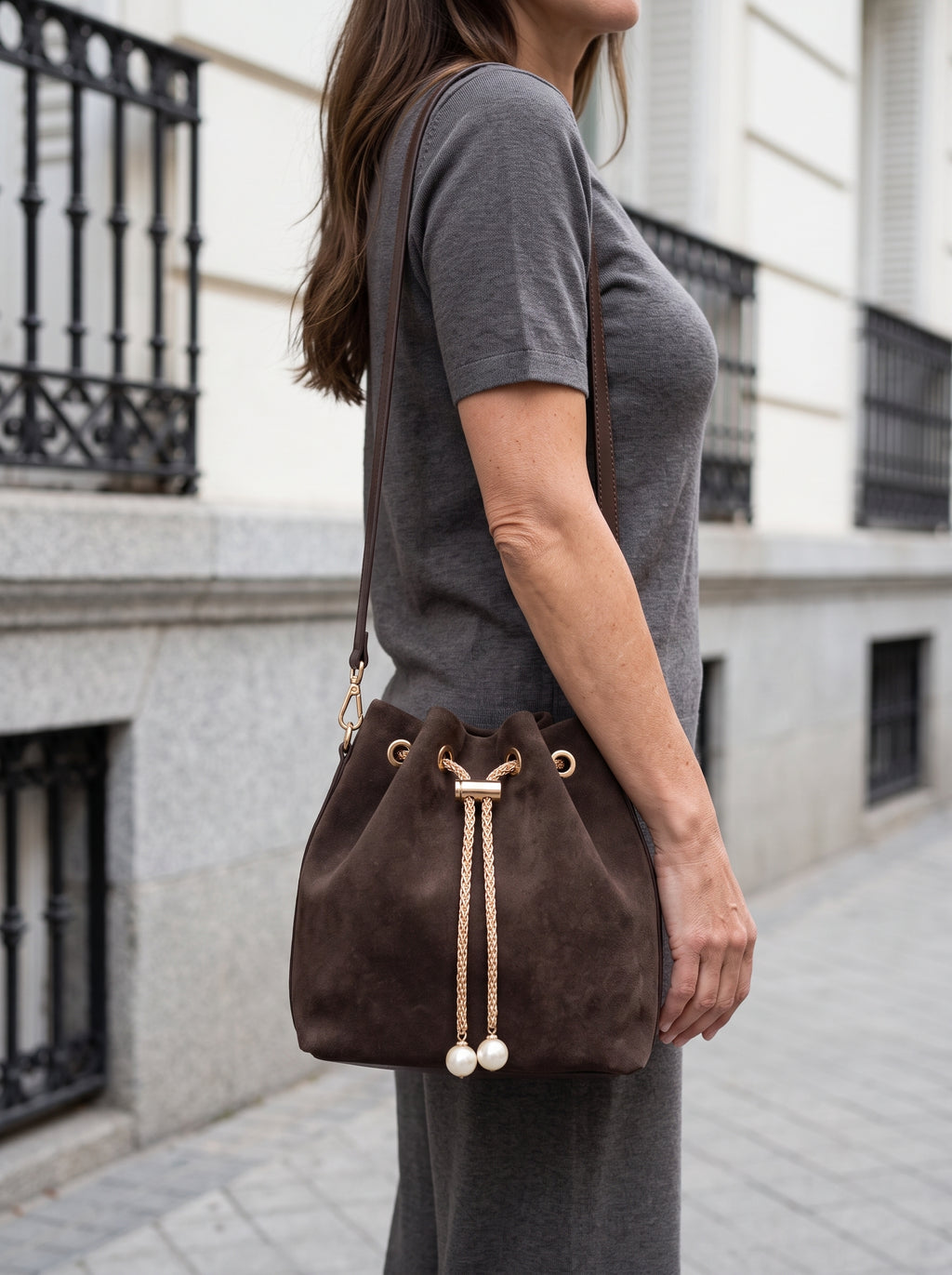 Bolso Tie Marron
