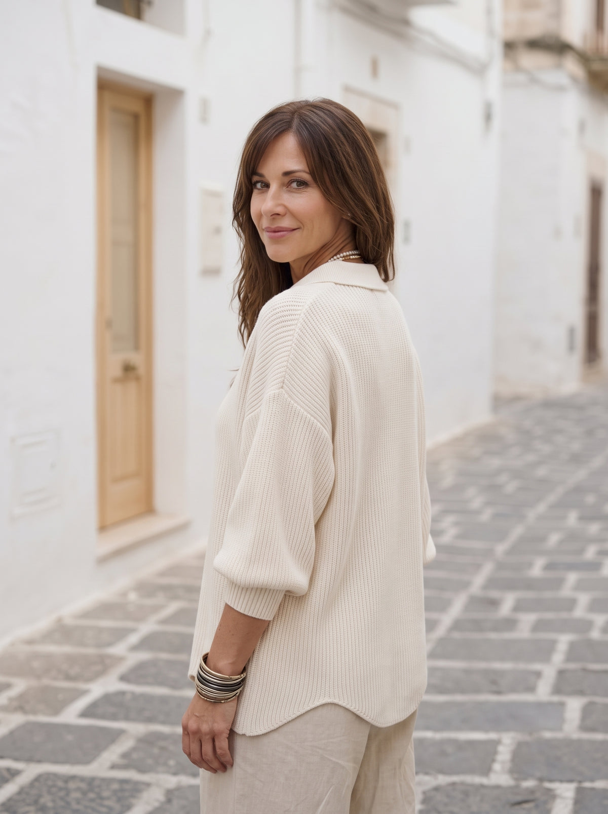 Cardigan Blanco Javea