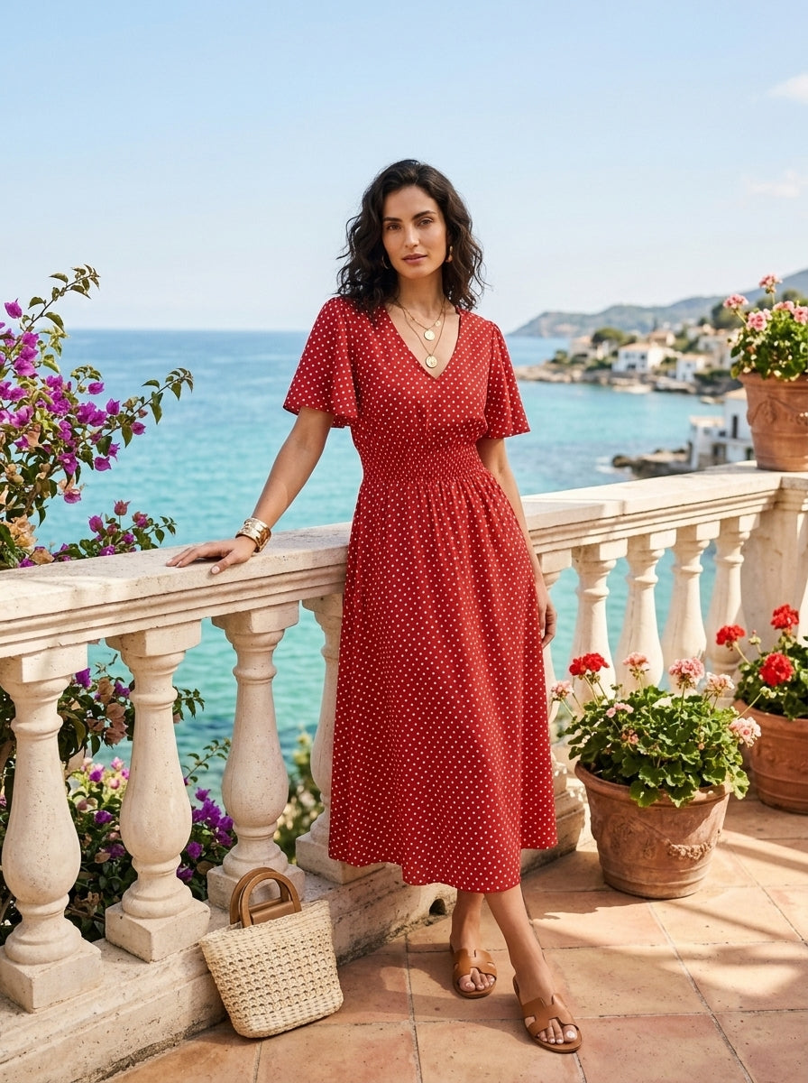 Vestito Midi da Donna – Polka Musa