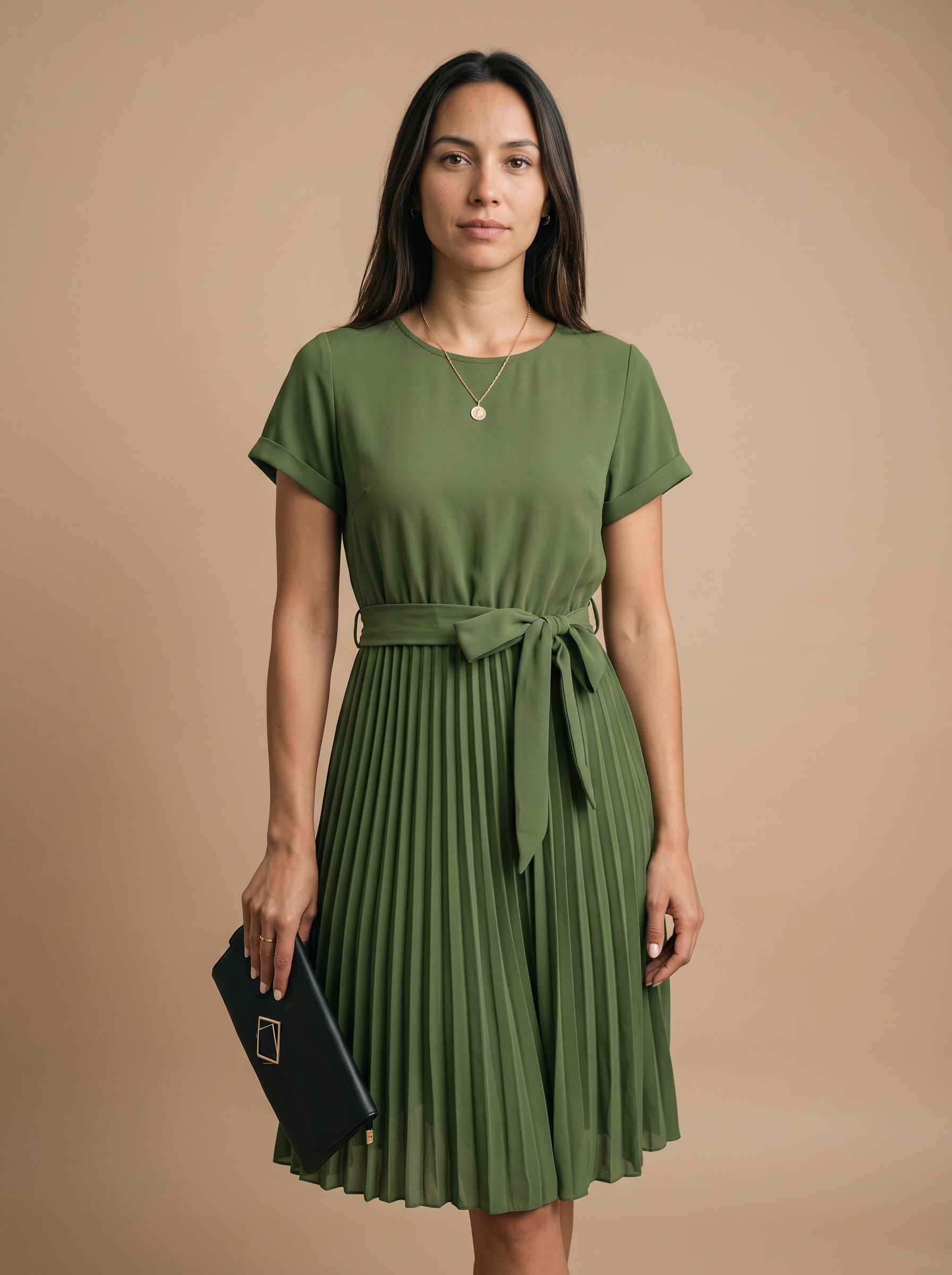 Robe Midi Femme – Win Pleat