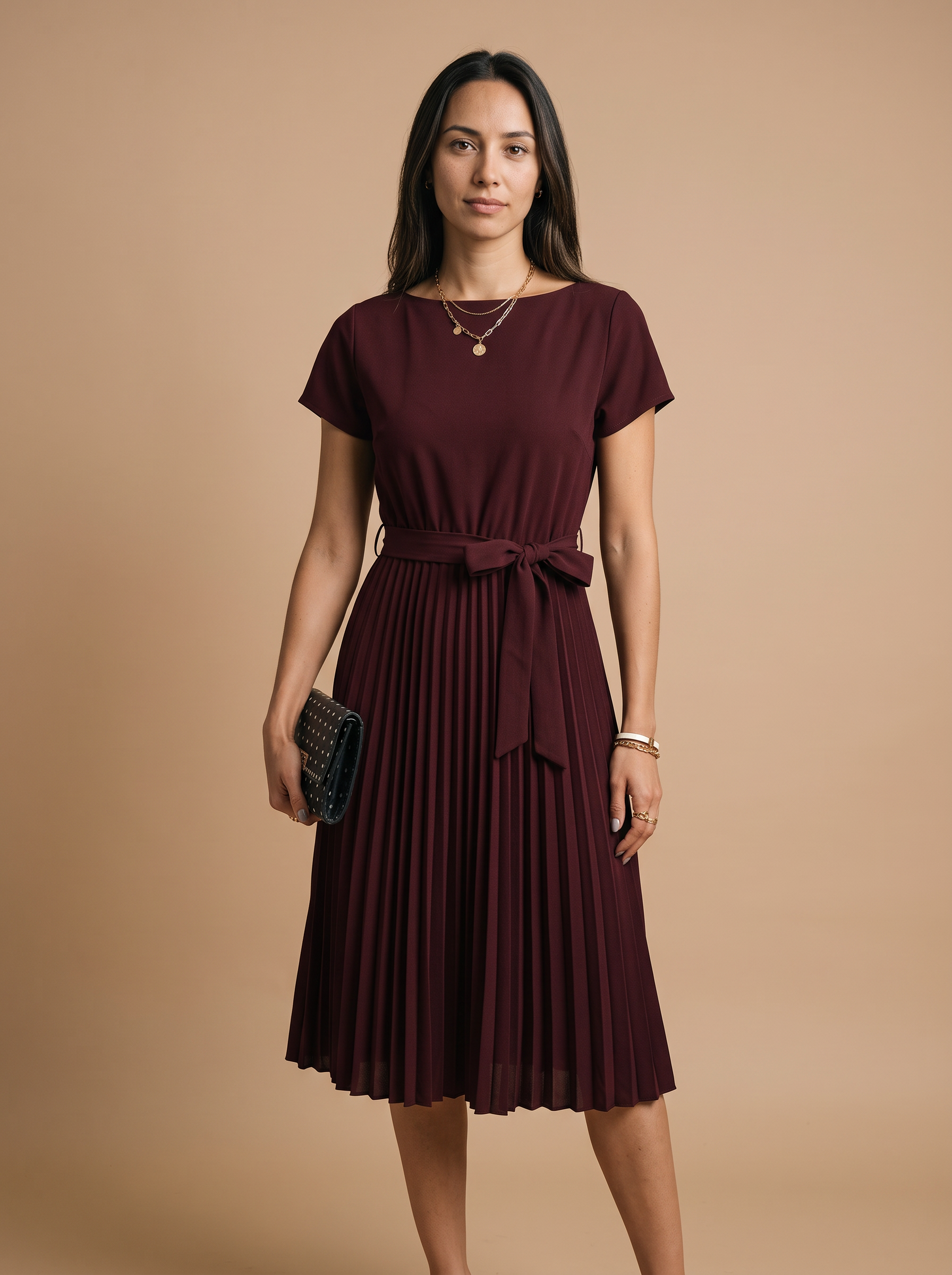 Robe Midi Femme – Win Pleat