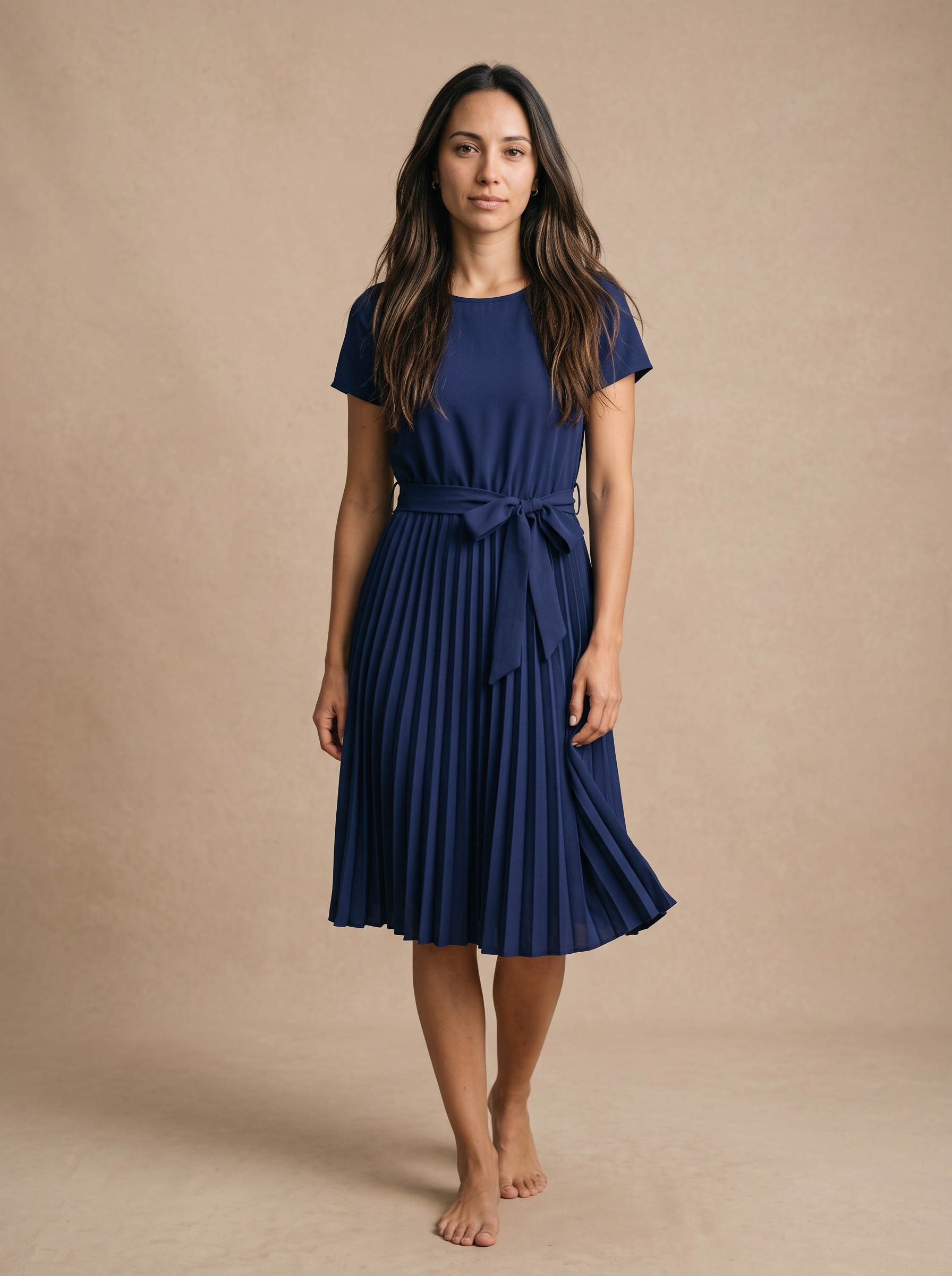Robe Midi Femme – Win Pleat