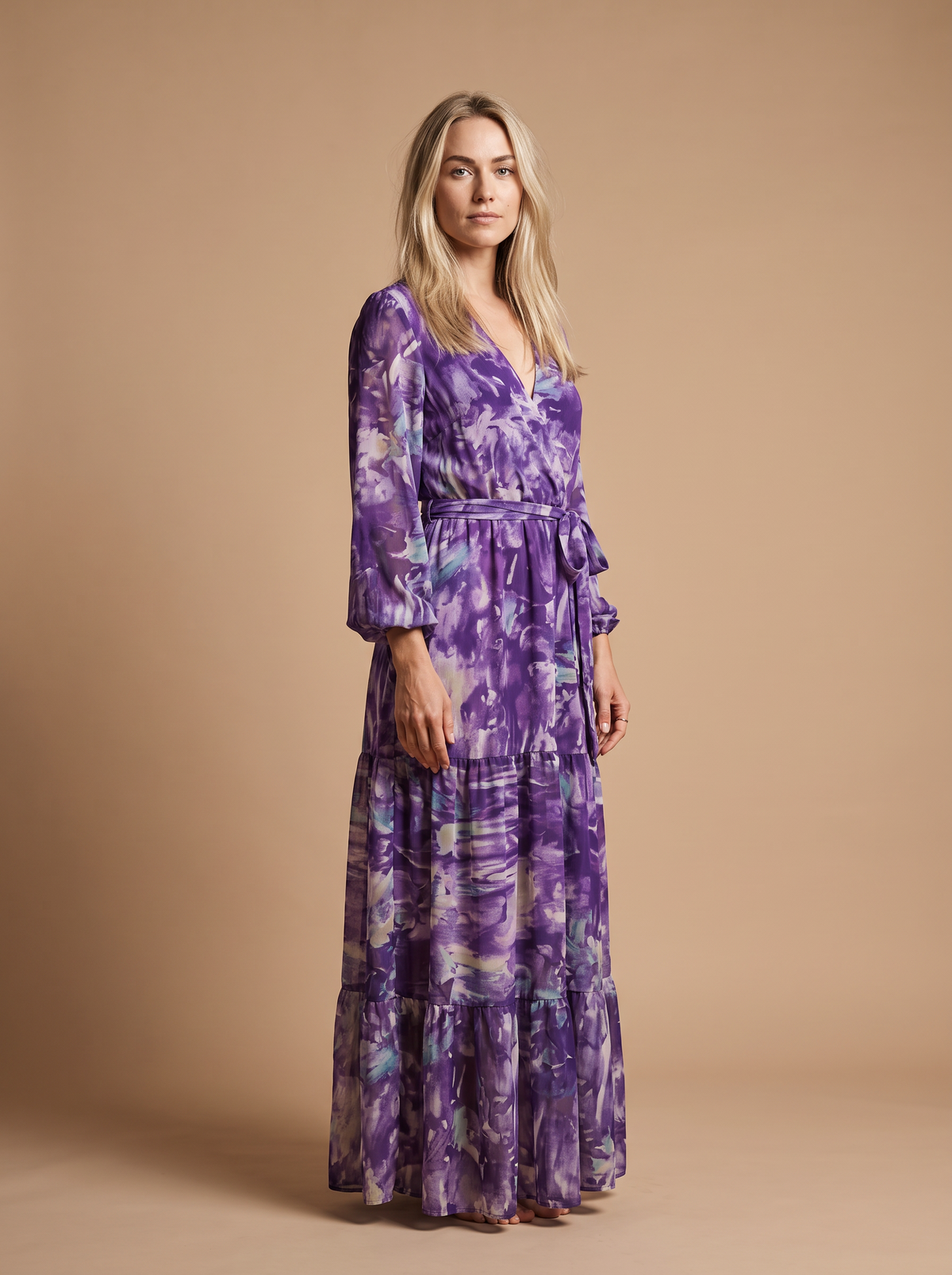 Aquarela-Vestido maxi de mujer