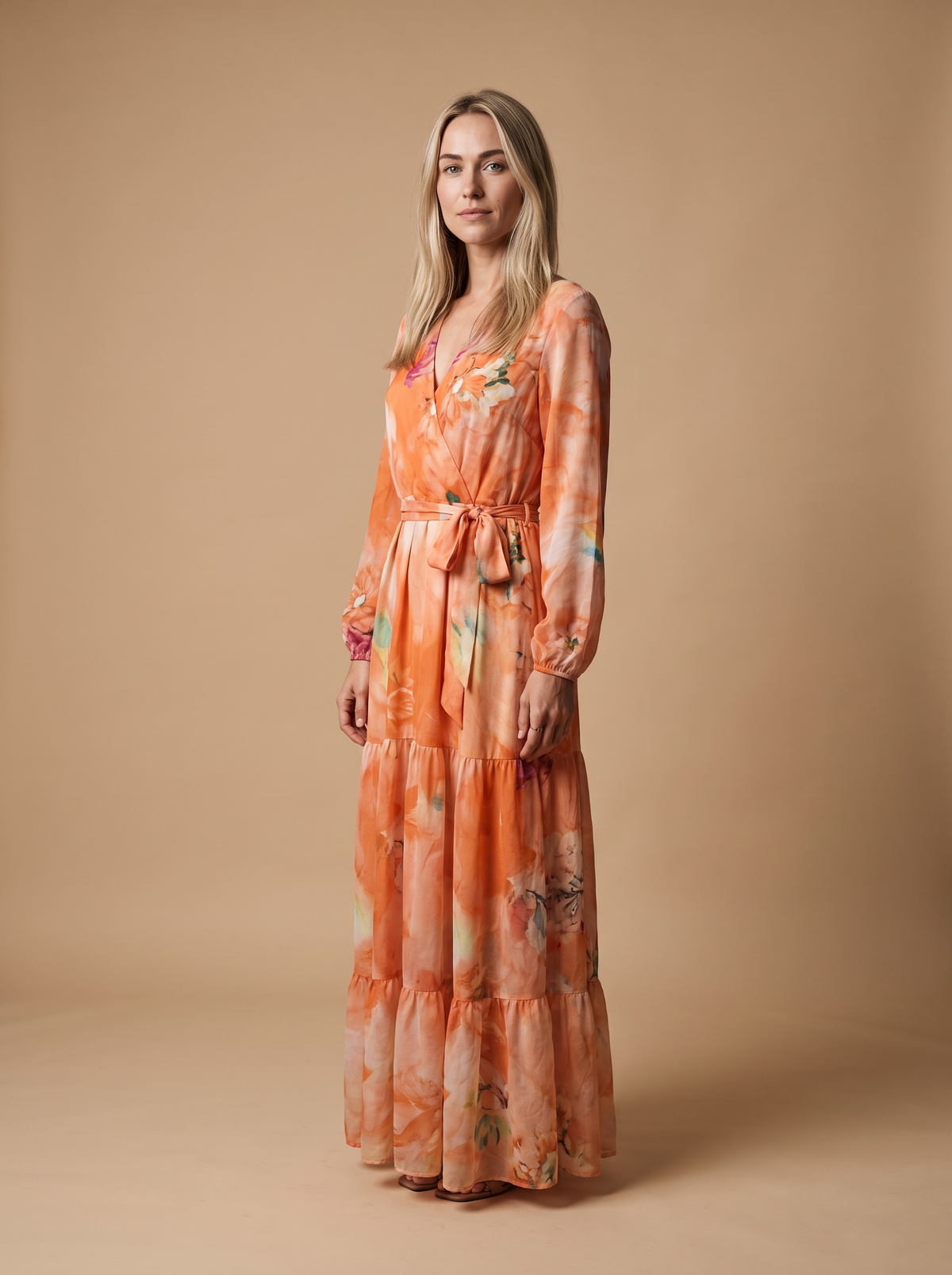 Aquarela-Vestido maxi de mujer