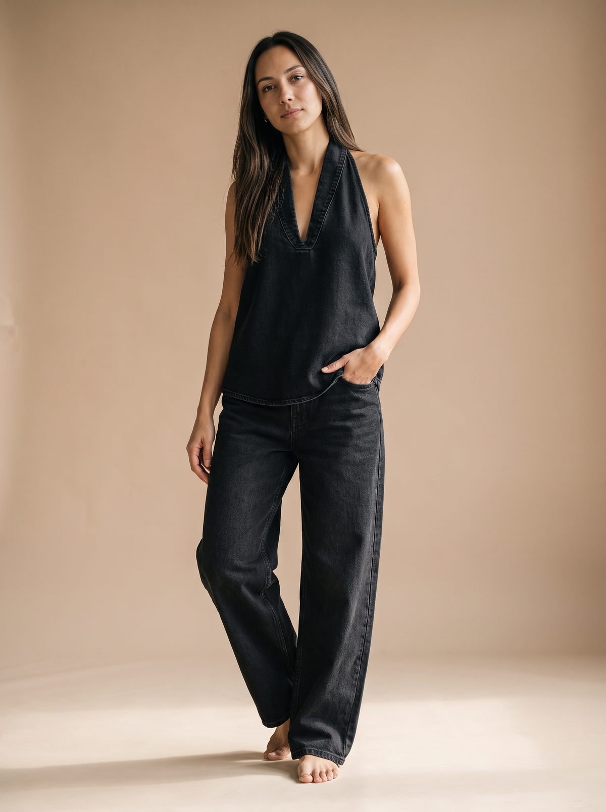 Denim Twinset-Conjunto de mujer