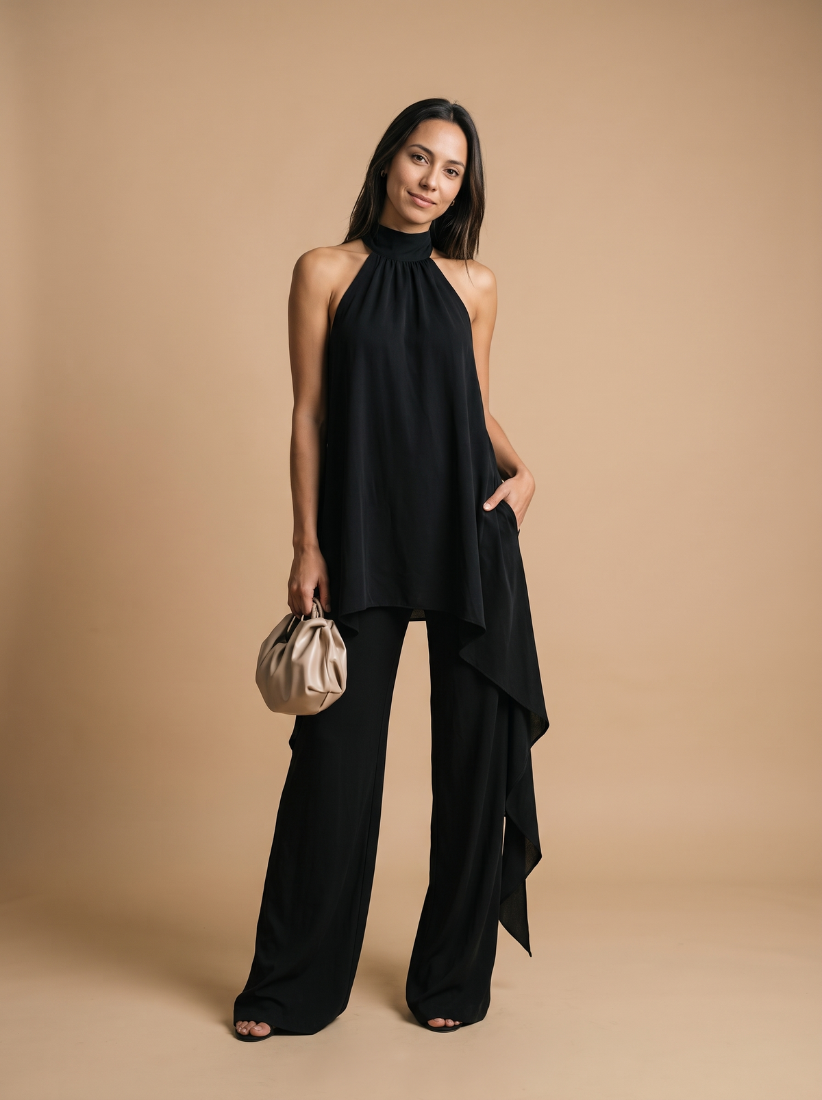 Women's Set – Draped Halter