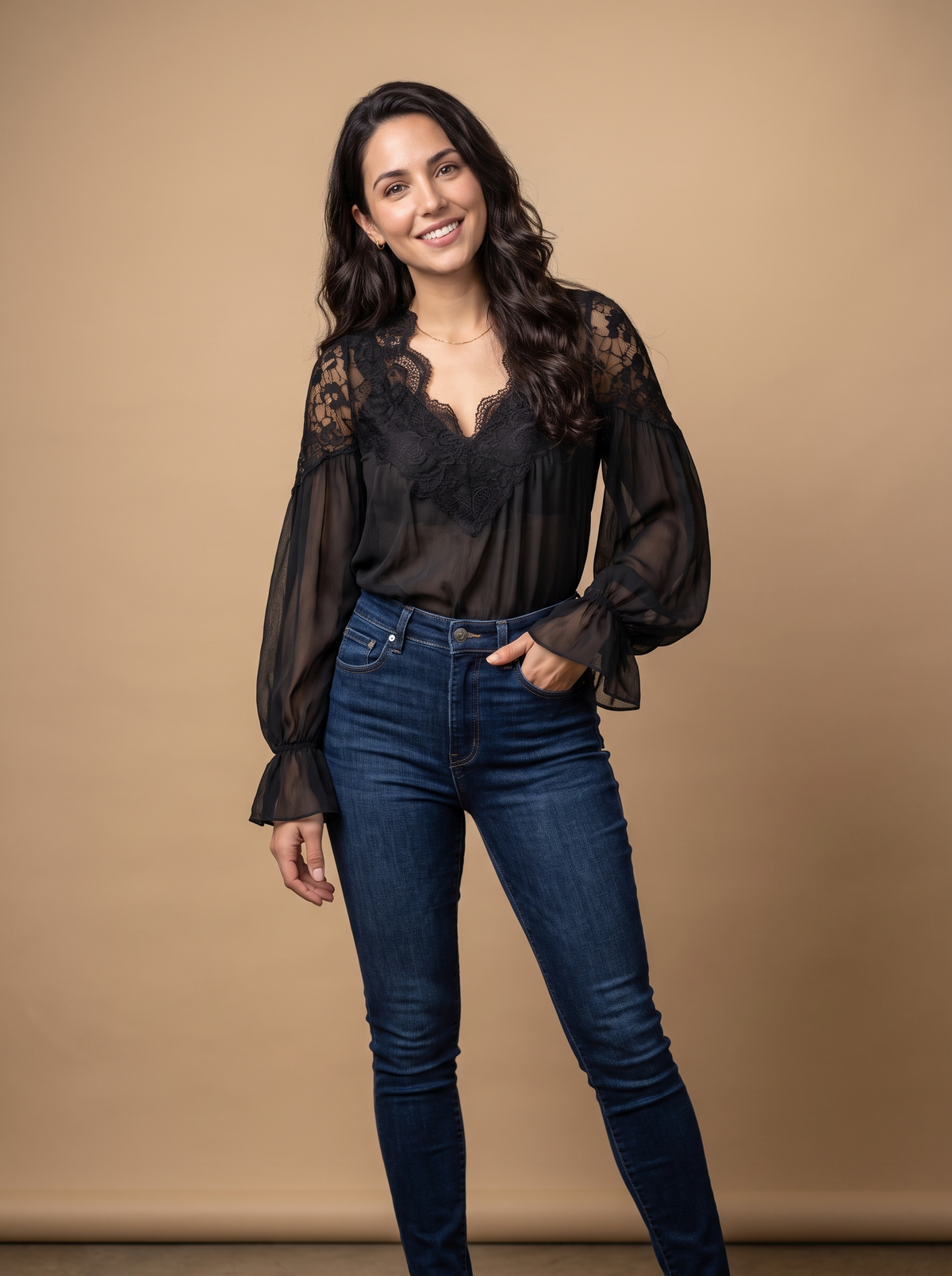 Victoria Lace-Camisa de mujer