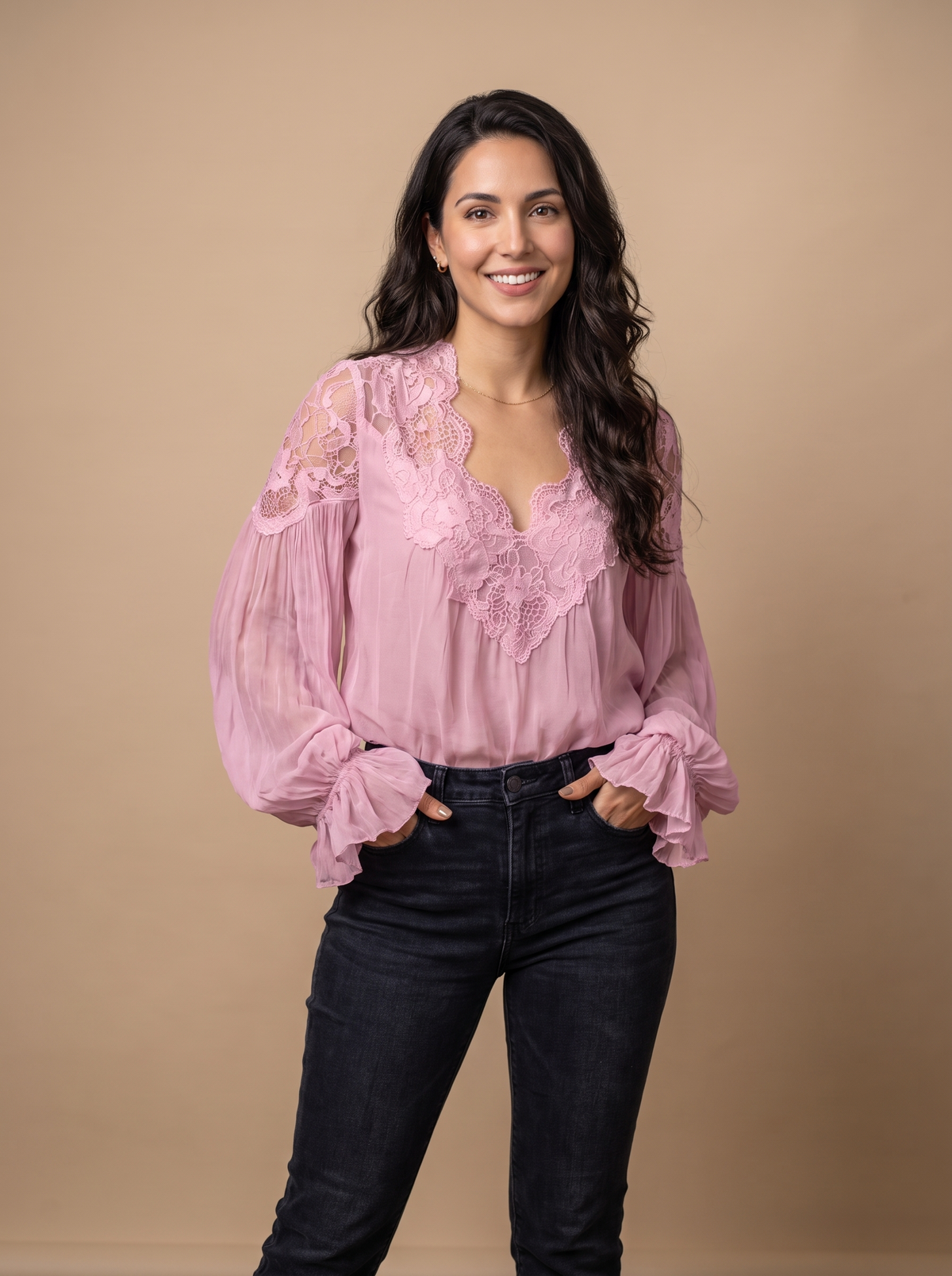 Victoria Lace-Camisa de mujer