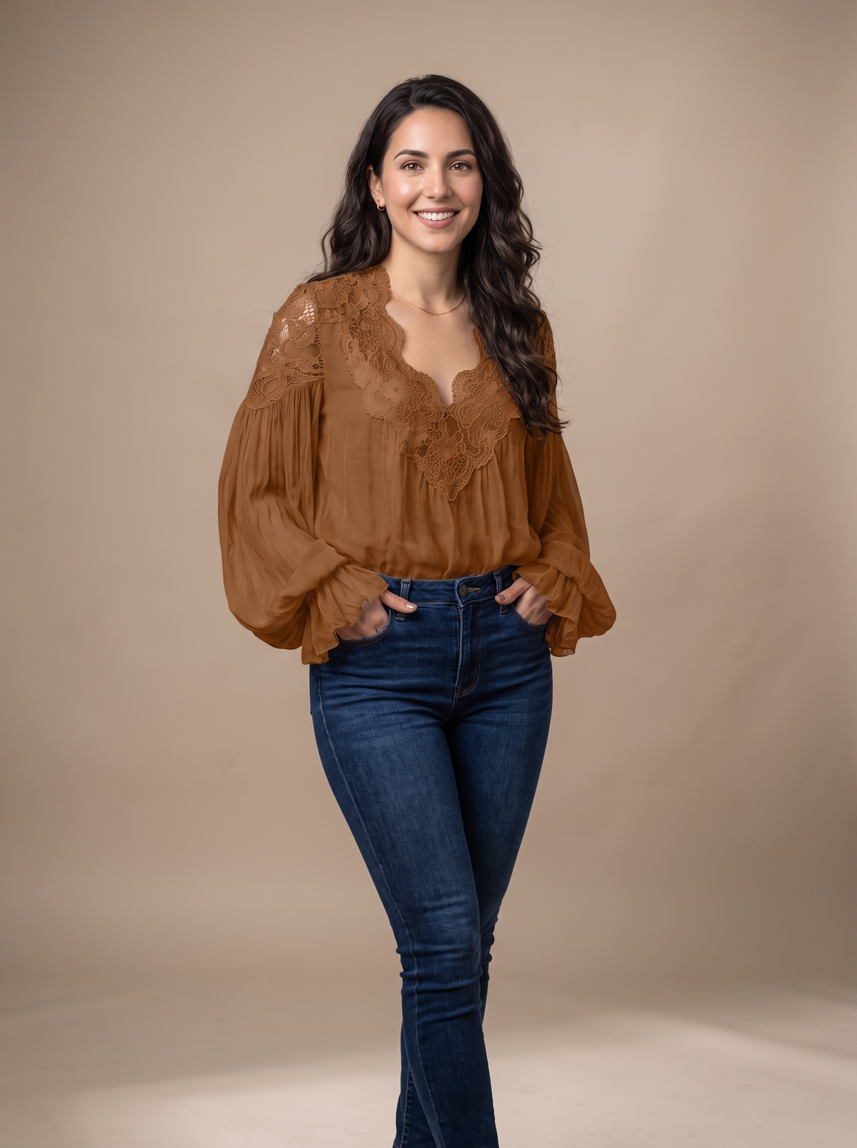 Victoria Lace-Camisa de mujer
