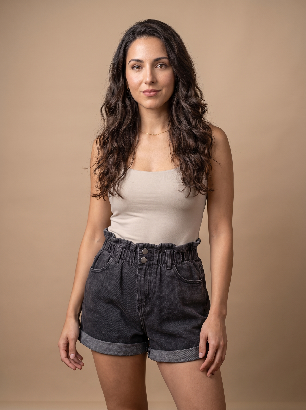 Denim Shorts-Pantalon corto de mujer