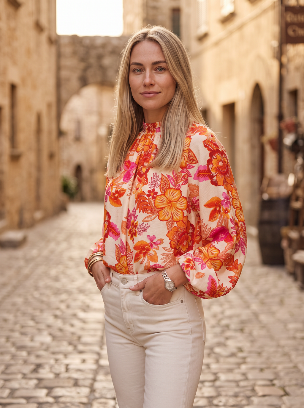 Tropical-Camisa de mujer