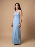 Halter Flow-Vestido maxi de mujer