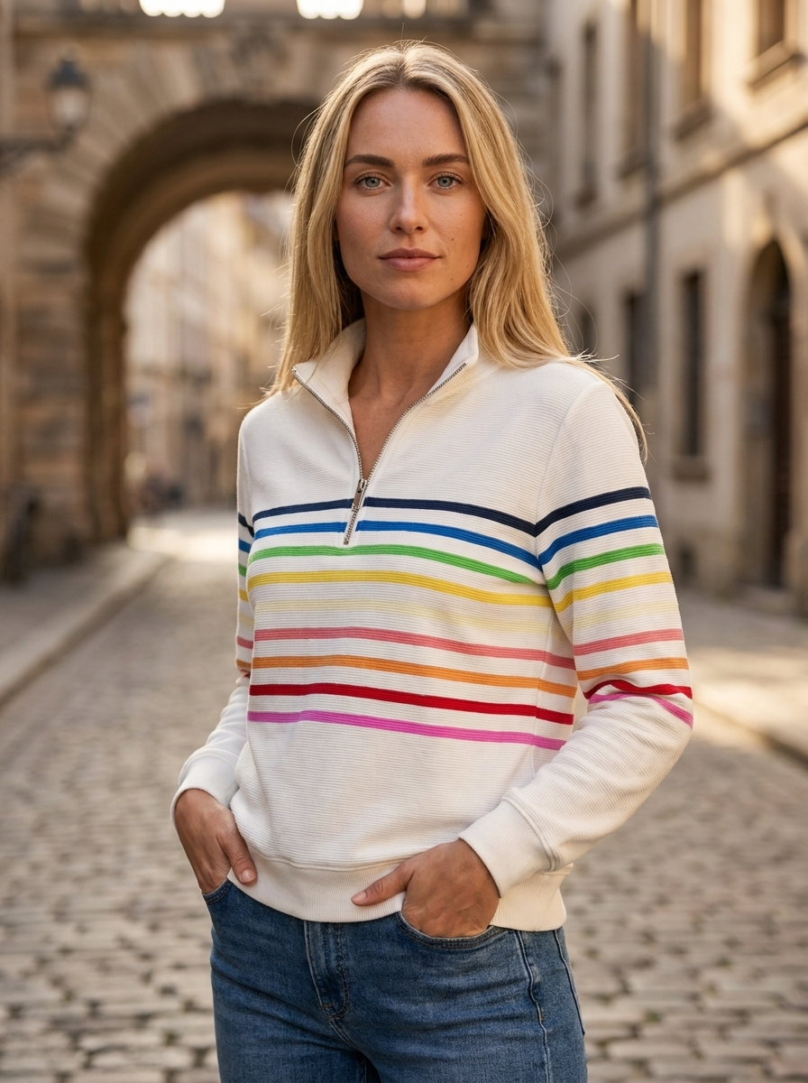 Rainbow Stripe-Polo
