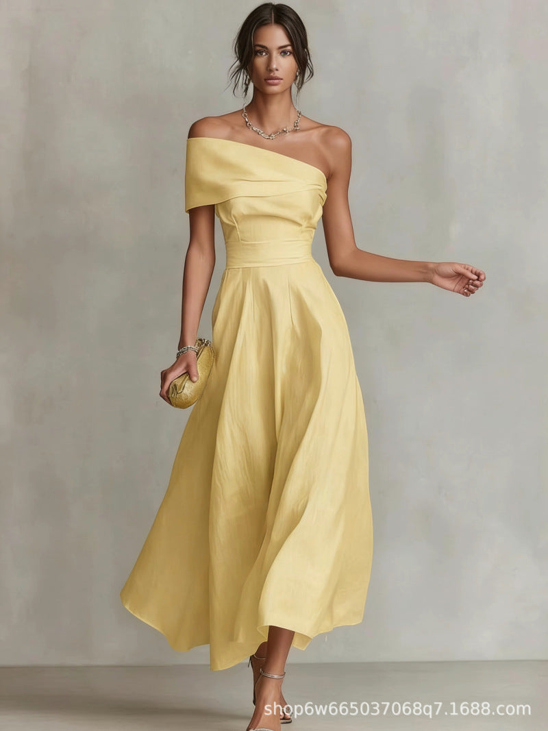 Vestido midi de mujer-Escarlata