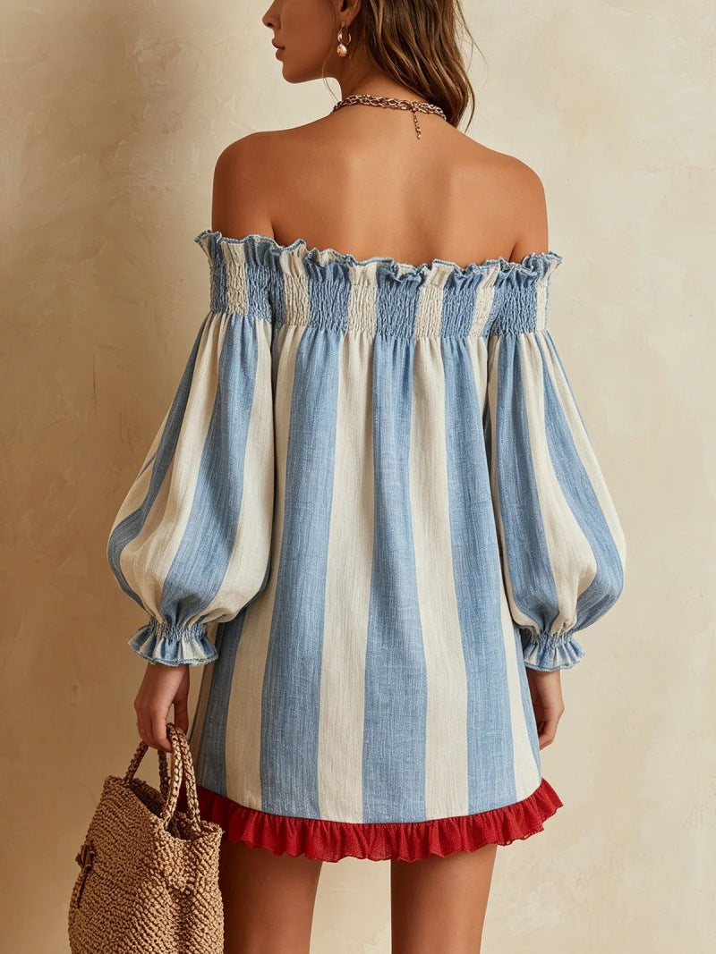 Vestido mini de mujer-Riviera Blue