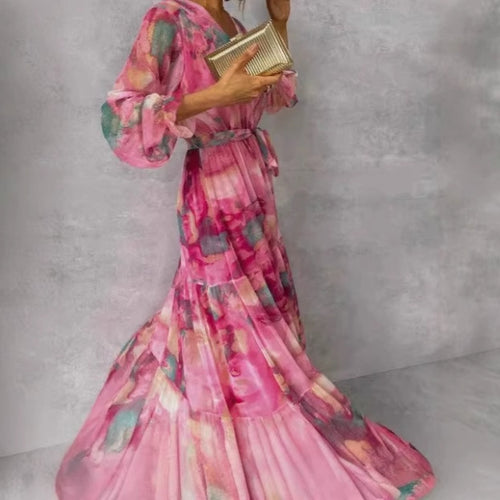 Vestido maxi de mujer-Aquarela