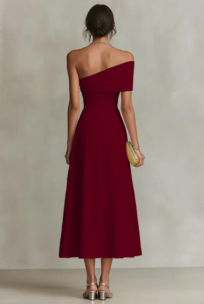 Vestido midi de mujer-Escarlata