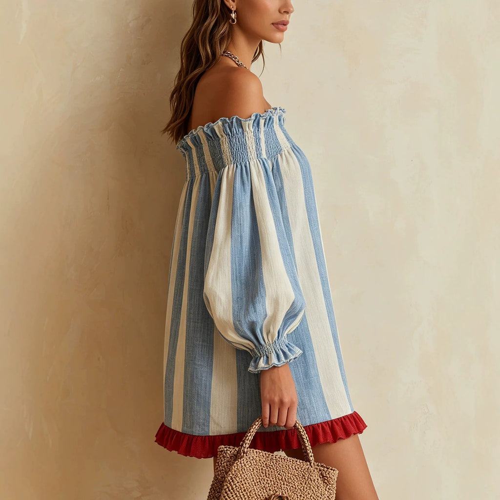 Vestido mini de mujer-Riviera Blue