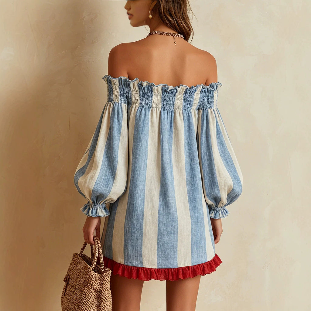 Vestido mini de mujer-Riviera Blue